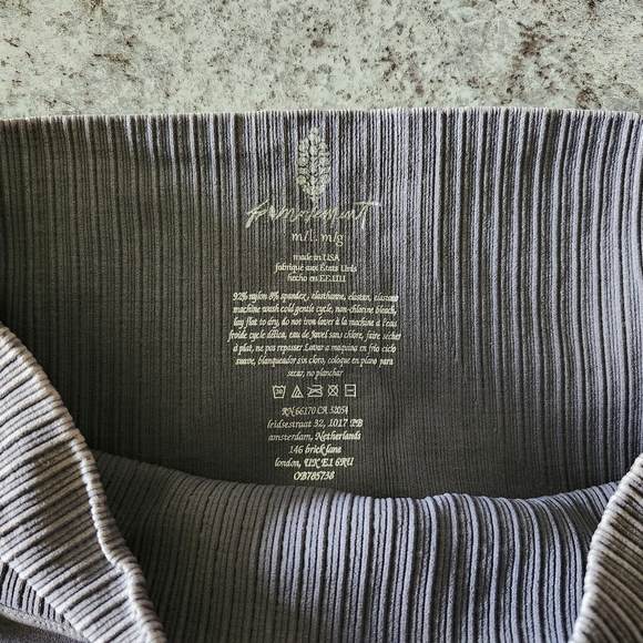 NWOT Free People Good Karma high rise leggings gray - Picture 2 of 10